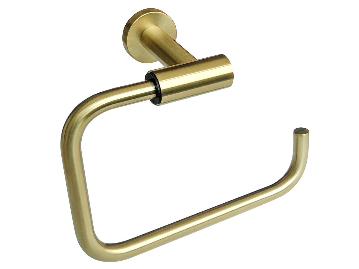 reece Mizu Drift Square Guest Towel Holder Brushed Brass