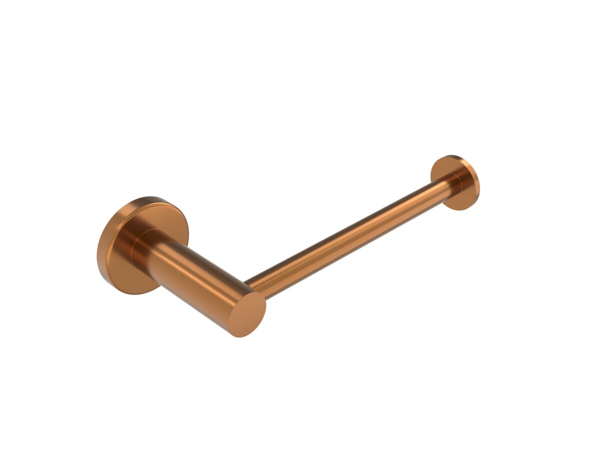 reece Mizu Drift Straight Toilet Roll Holder Brushed Bronze