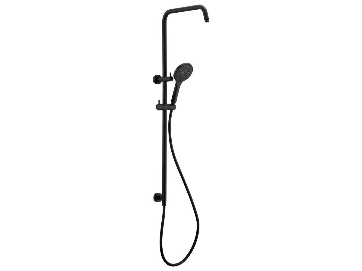 reece Mizu Drift Twin Rail Shower and 120mm Handshower with Top Rail Water Inlet Matte Black (3 Star) reece Mizu Drift Twin Rail Shower and 120mm Handshower with Top Rail Water Inlet Matte Black (3 Star)