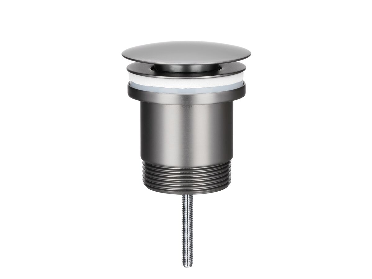 Reece Mizu Drift Universal 40mm Dome Pop Up Plug & Waste Brushed Gunmetal