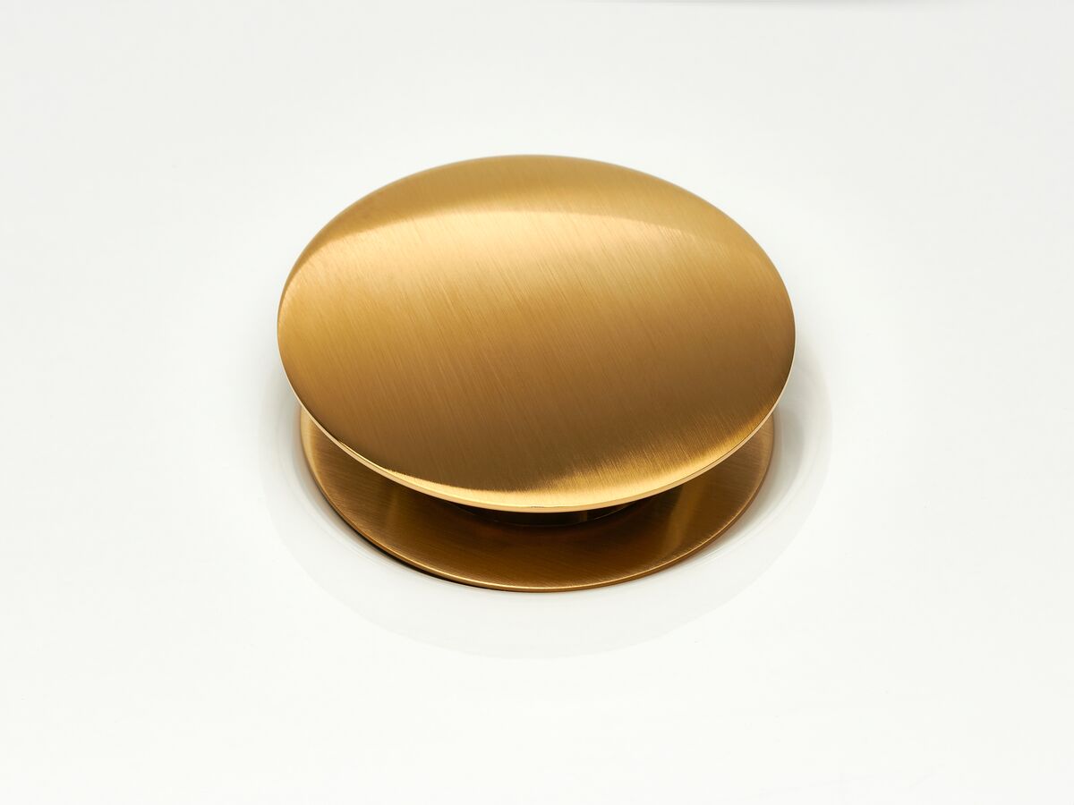 Reece Mizu Drift Universal 40mm Dome Pop Up Plug & Waste Brushed Gold