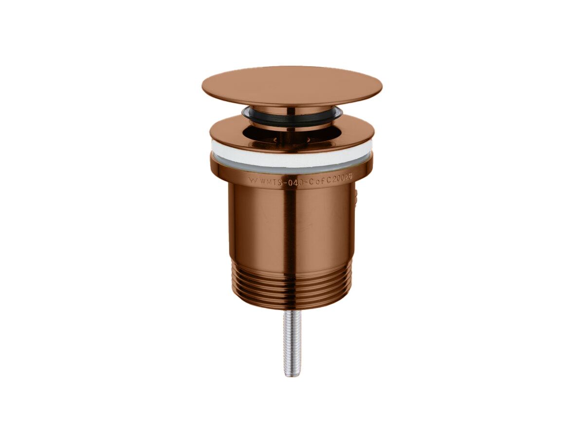 reece Mizu Drift Universal 40mm Flat Pop Up Plug & Waste Brushed Bronze