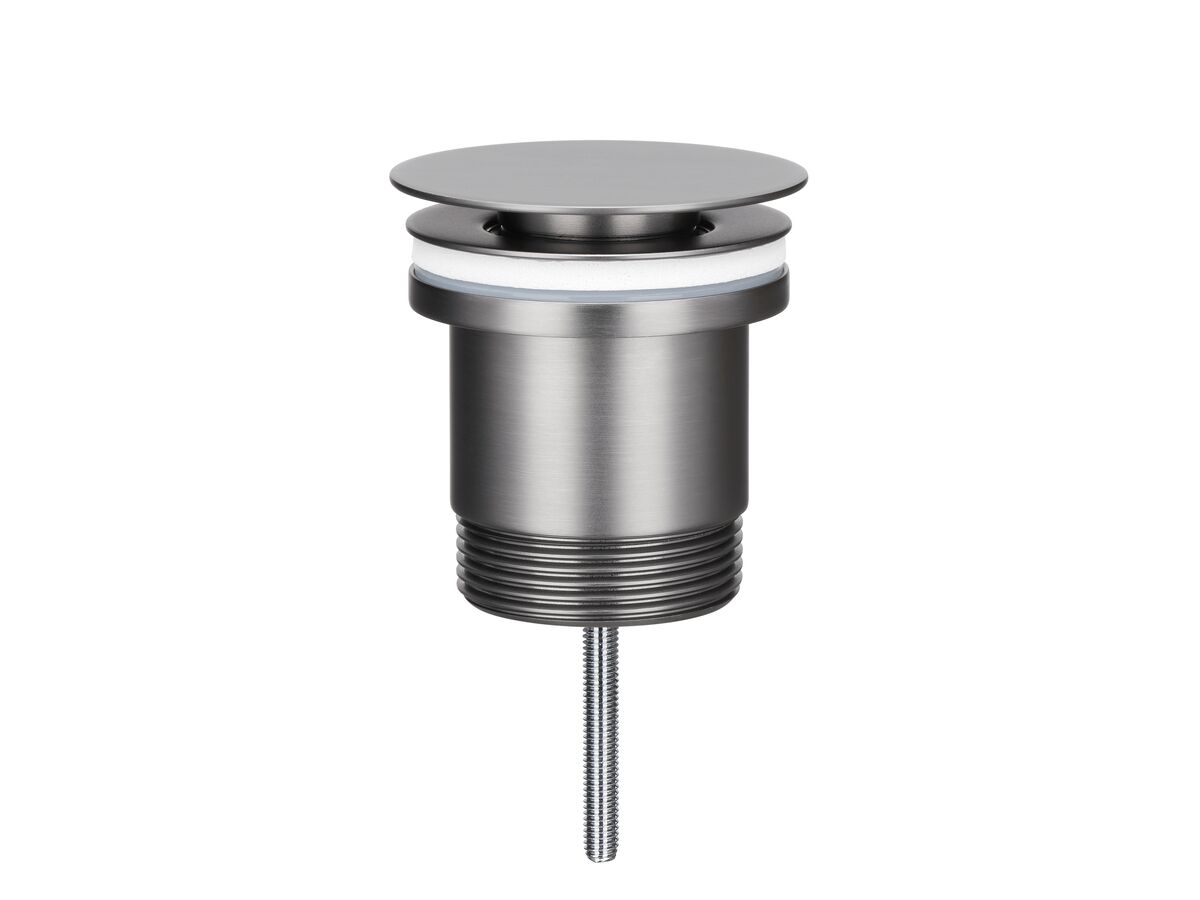 Reece Mizu Drift Universal 40mm Flat Pop Up Plug & Waste Brushed Gunmetal