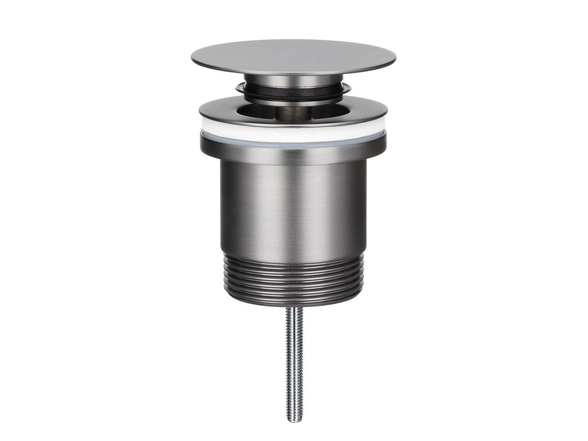 reece Mizu Drift Universal 40mm Flat Pop Up Plug & Waste Brushed Gunmetal