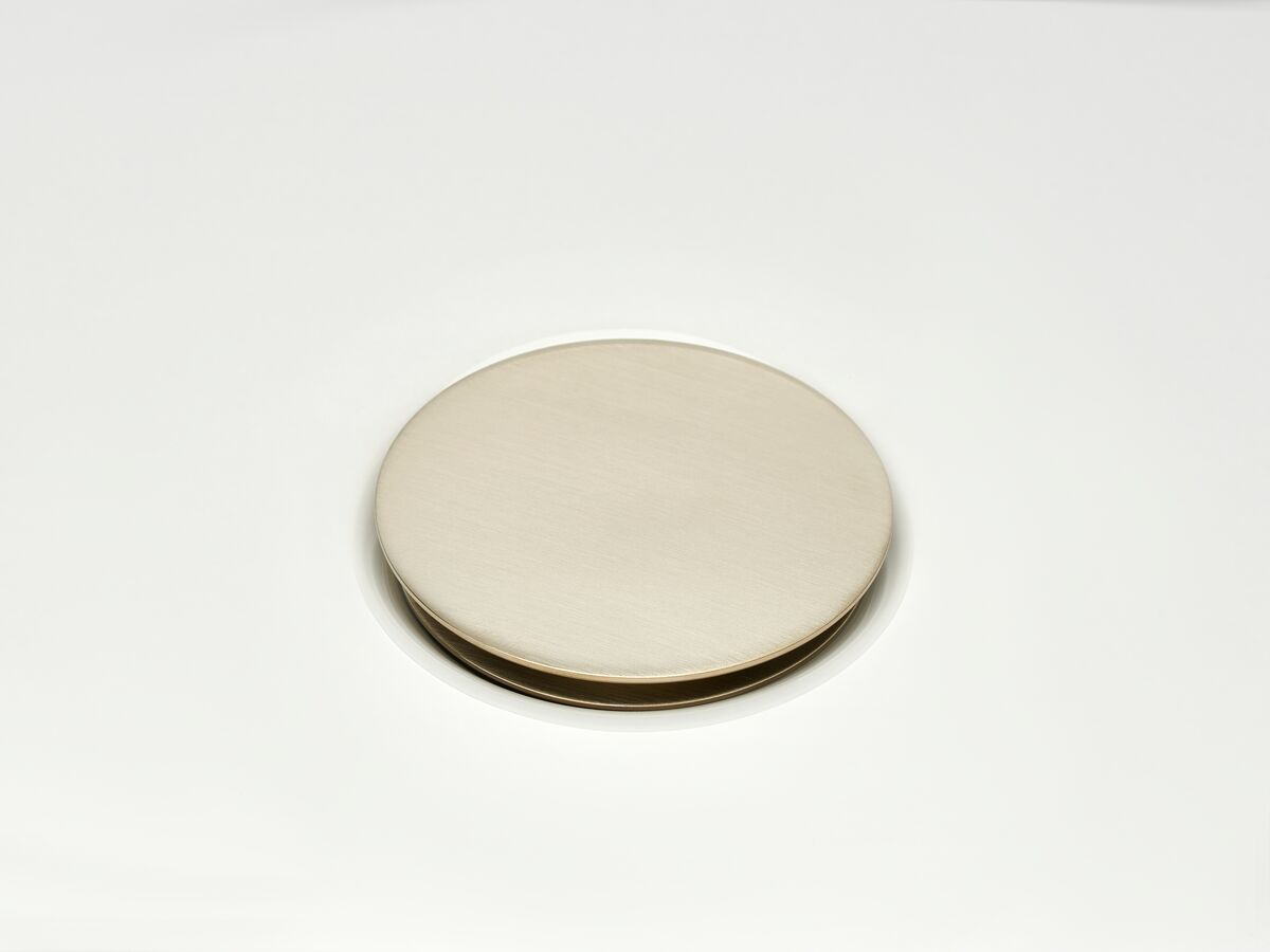 Reece Mizu Drift Universal 40mm Flat Pop Up Plug & Waste Brushed Nickel