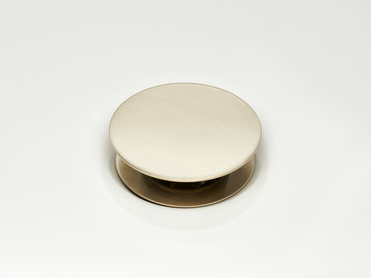 Reece Mizu Drift Universal 40mm Flat Pop Up Plug & Waste Brushed Nickel
