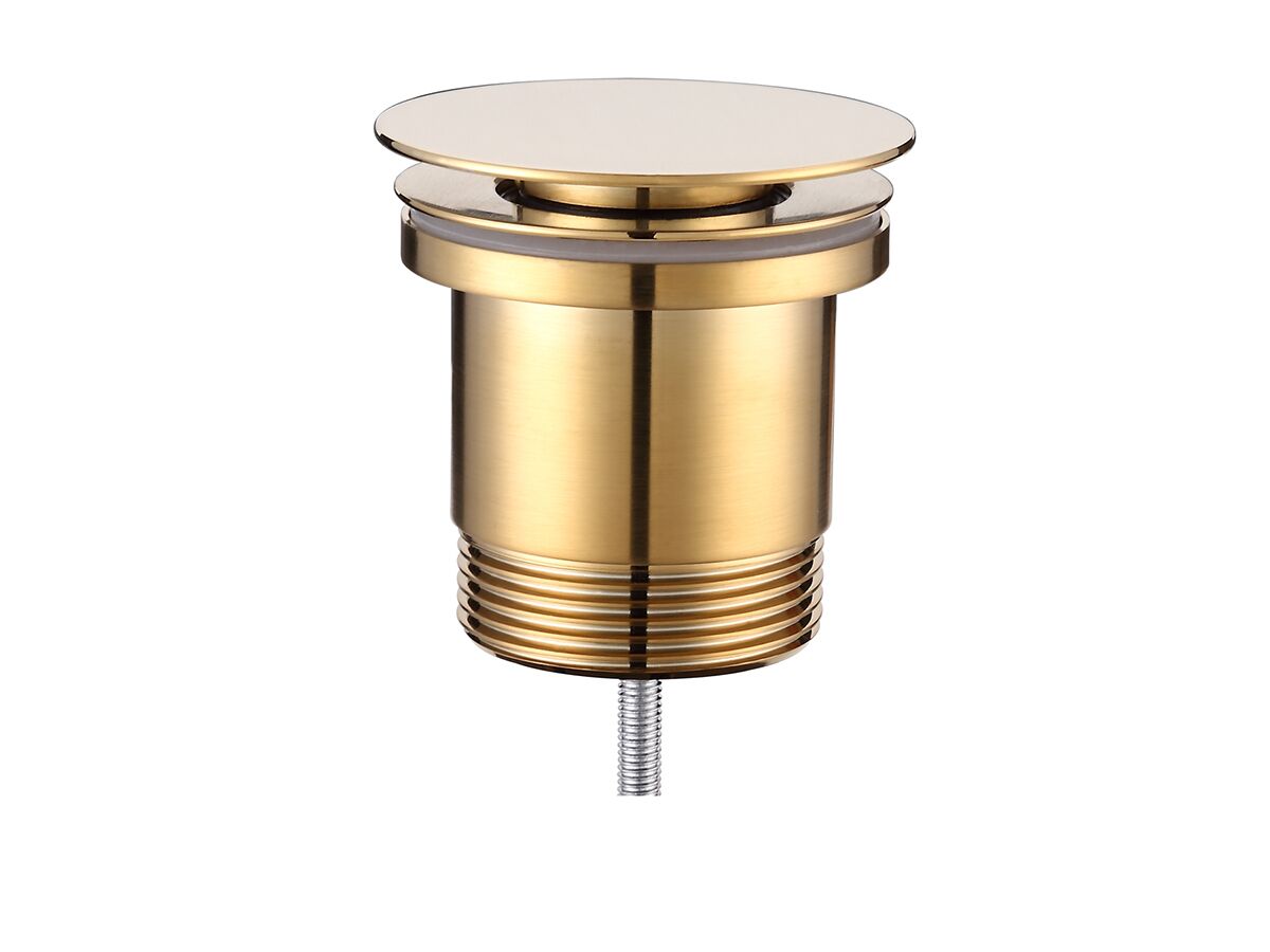 reece Mizu Drift Universal 40mm Flat Pop Up Plug & Waste Brushed Gold