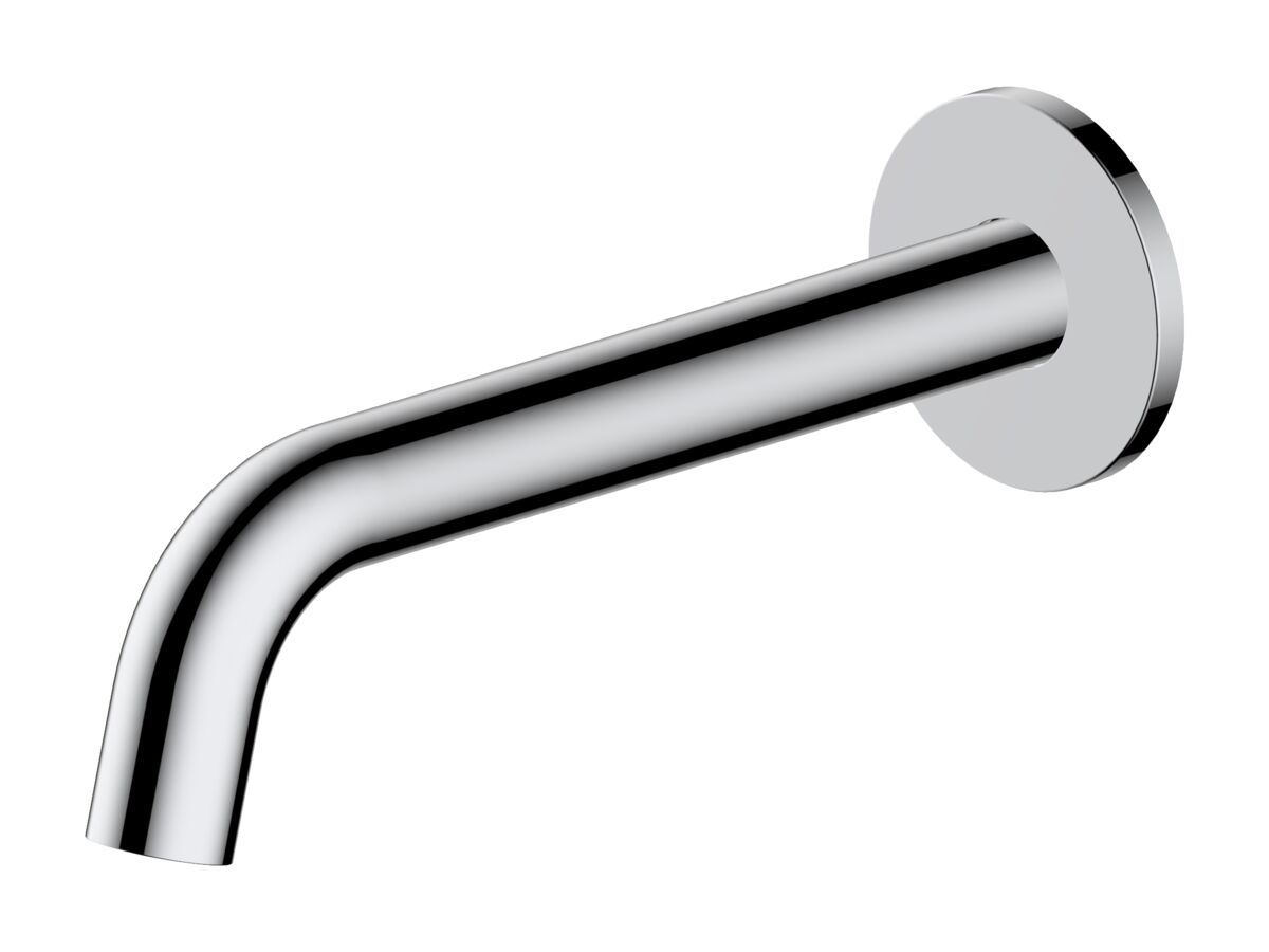 reece Mizu Drift Wall Basin/Bath Outlet Curve Spout 200mm Chrome (6 Star) Lead Free
