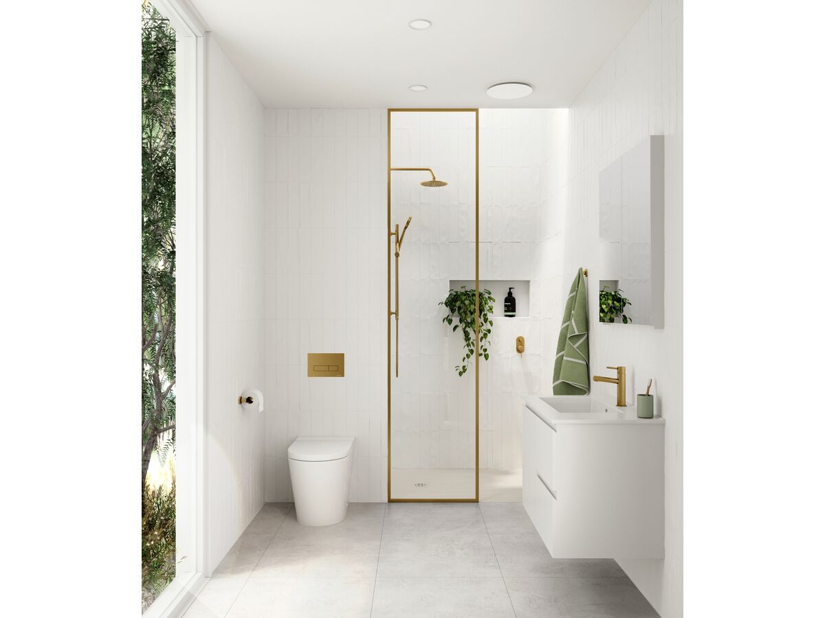 Reece Mizu Drift Wall Straight Shower Arm Only Brushed Gold