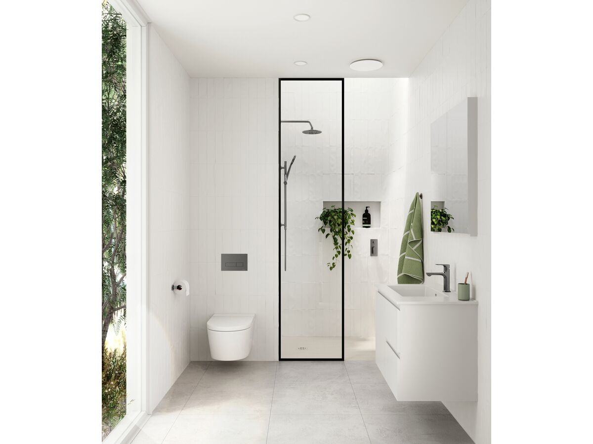 Reece Mizu Drift Wall Straight Shower Arm Only Brushed Gunmetal