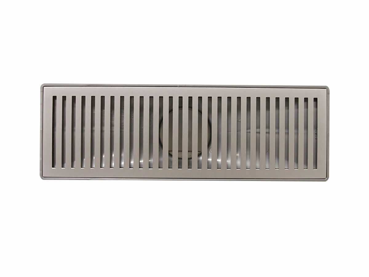 Reece Mizu Shower Channel Waste 300mm Brushed Chrome