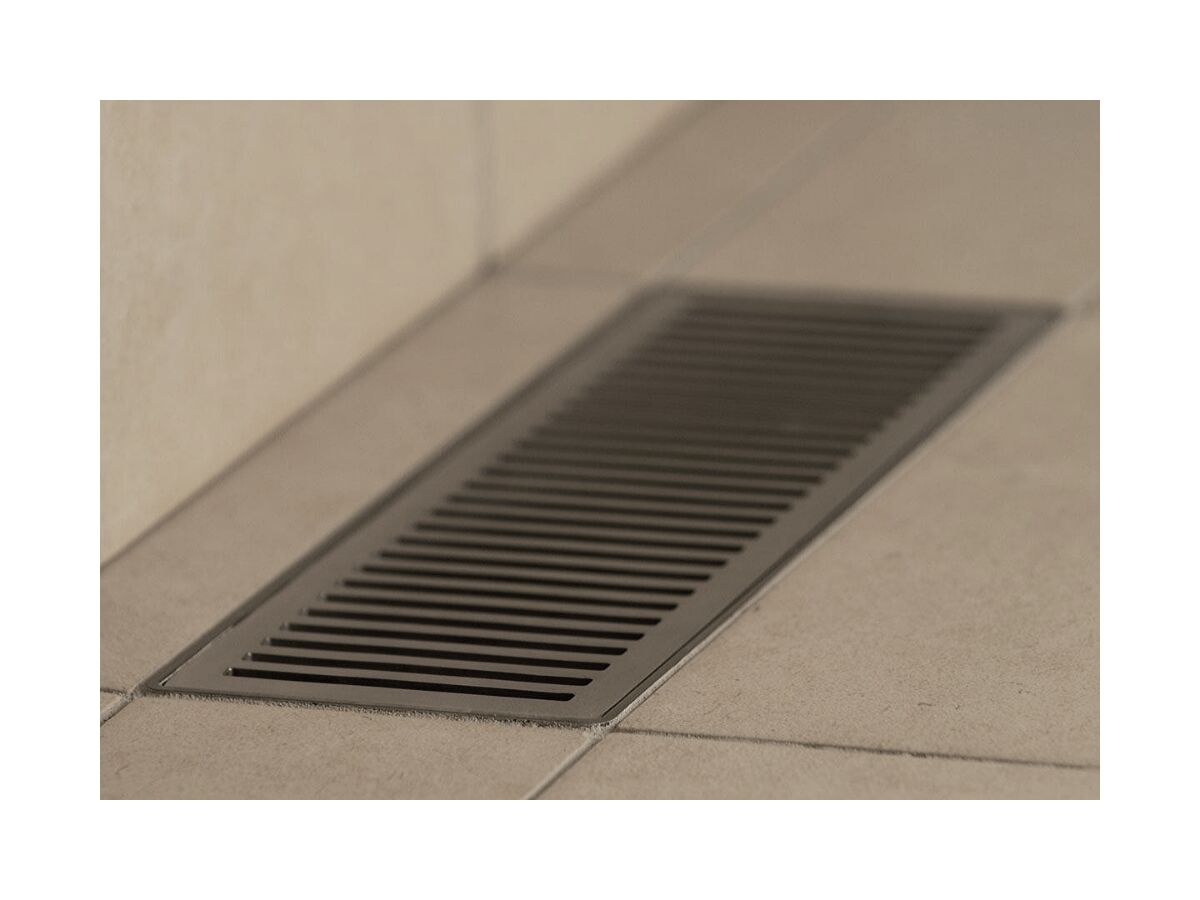 reece Mizu Shower Channel Waste 300mm Brushed Chrome