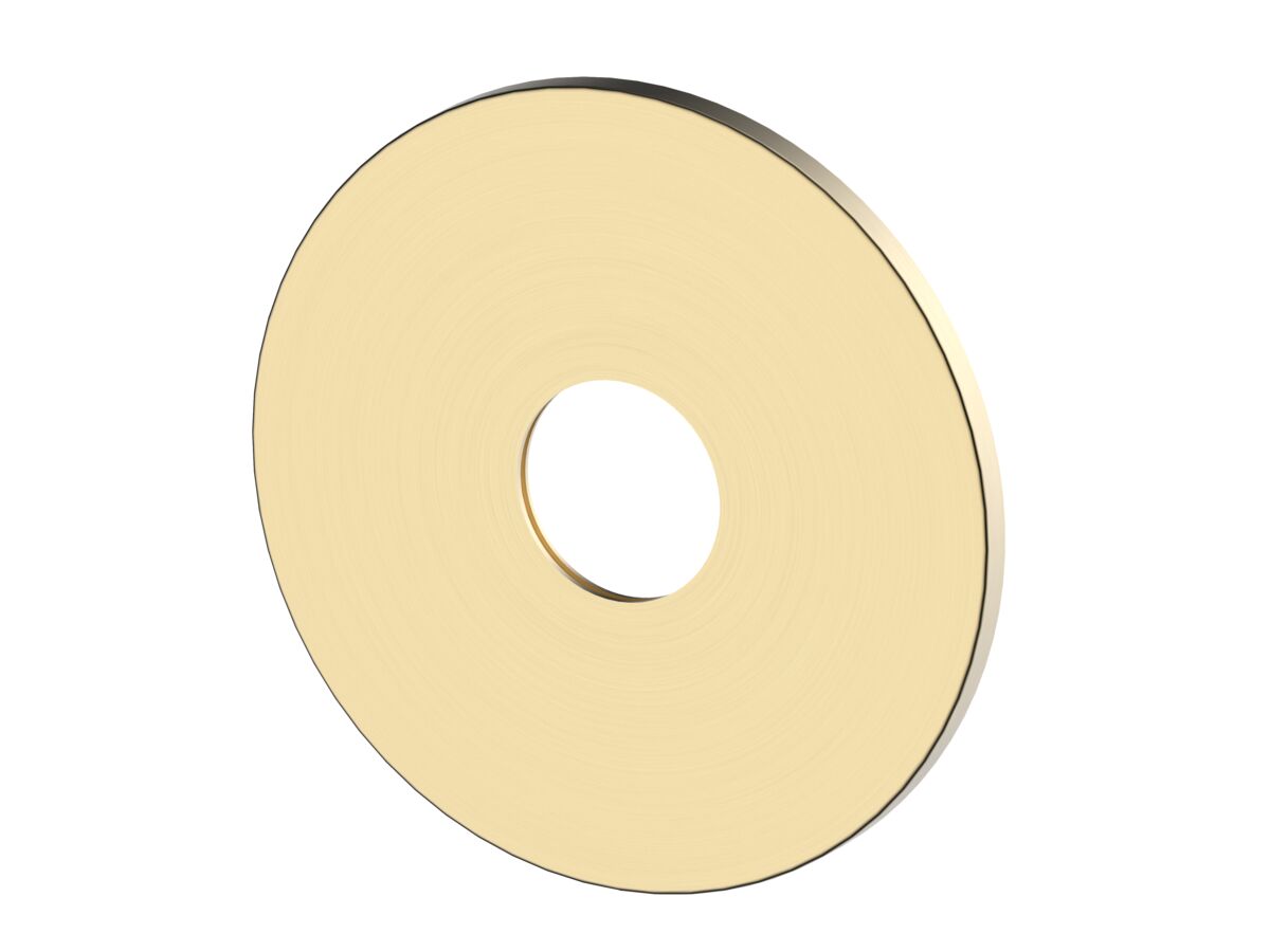 reece Mizu Shower Mixer Cover Plate Round 140mm Brushed Brass