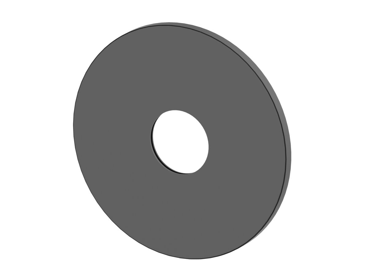reece Mizu Shower Mixer Cover Plate Round 140mm Matte Black