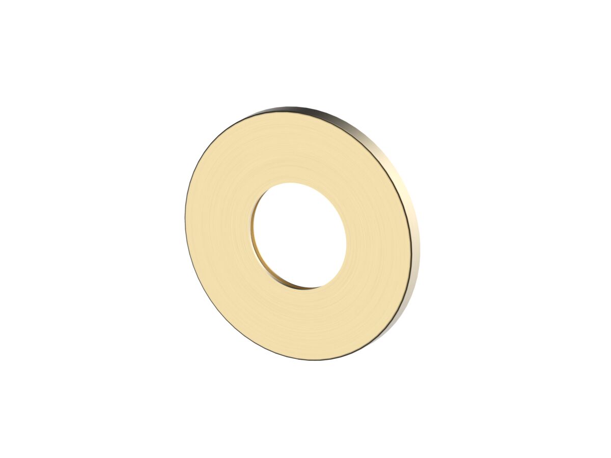 reece Mizu Shower Mixer Cover Plate Round 90mm Brushed Brass
