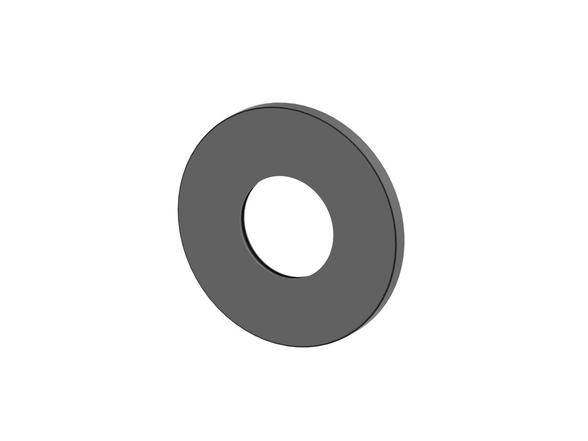reece Mizu Shower Mixer Cover Plate Round 90mm Matte Black