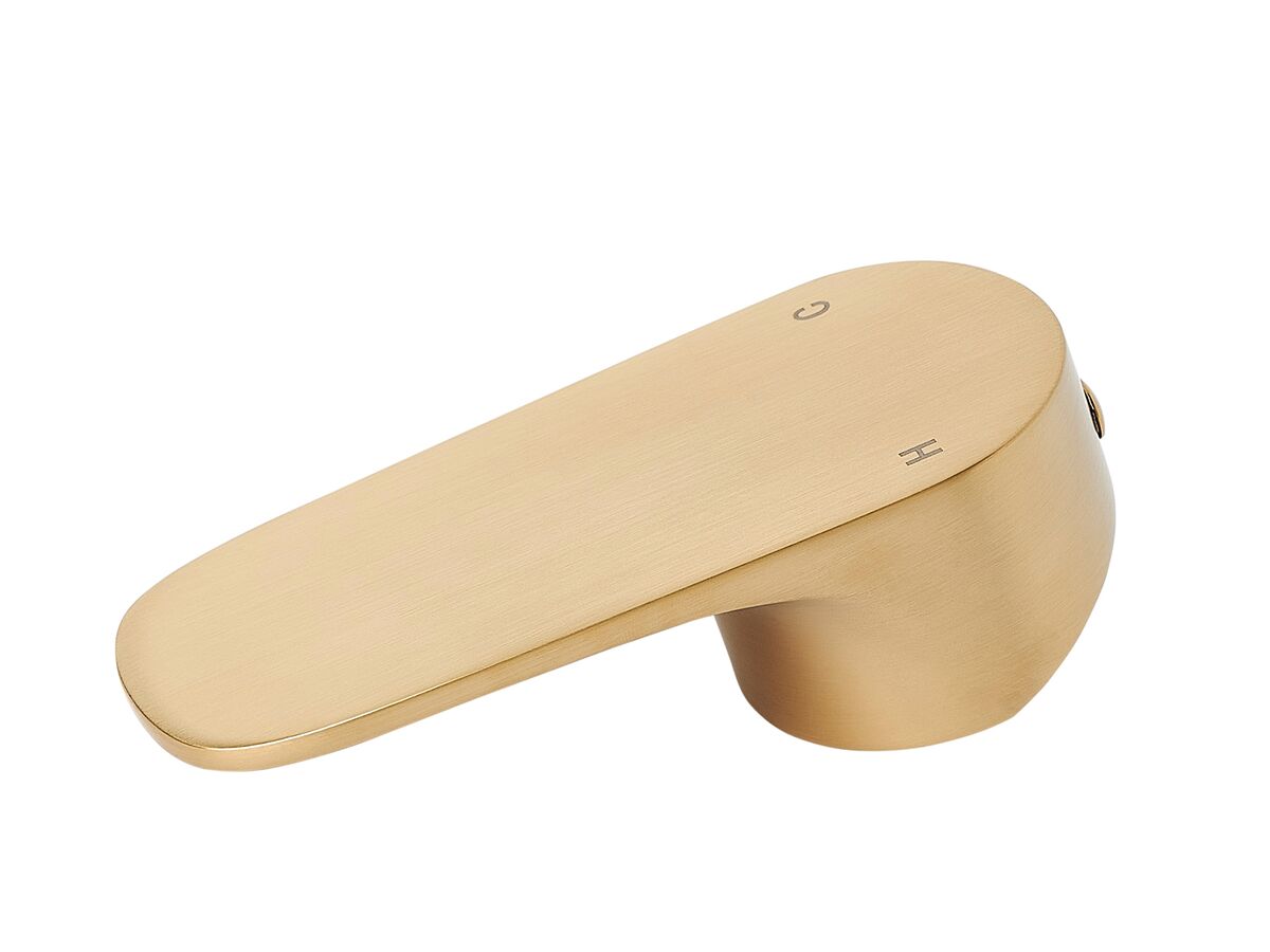 reece Mizu Silk Floor Mounted Bath Mixer Handle Set Only Brushed Brass