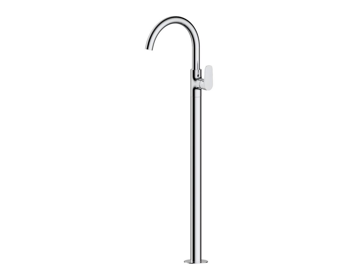 reece Mizu Silk Floor Mounted Bath Mixer Kit Chrome
