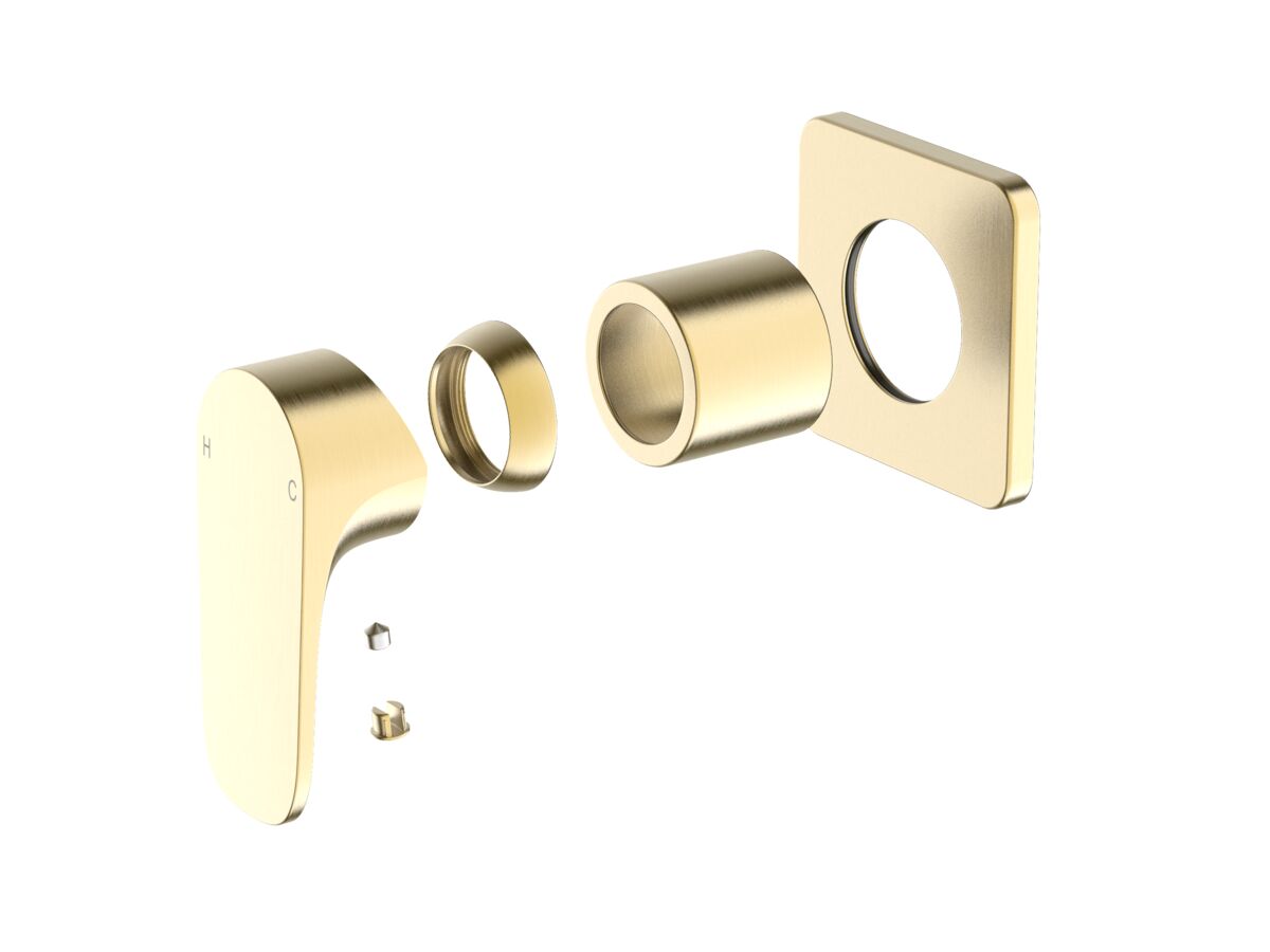 reece Mizu Silk Shower Mixer Tap Trimset Brushed Brass Lead Free