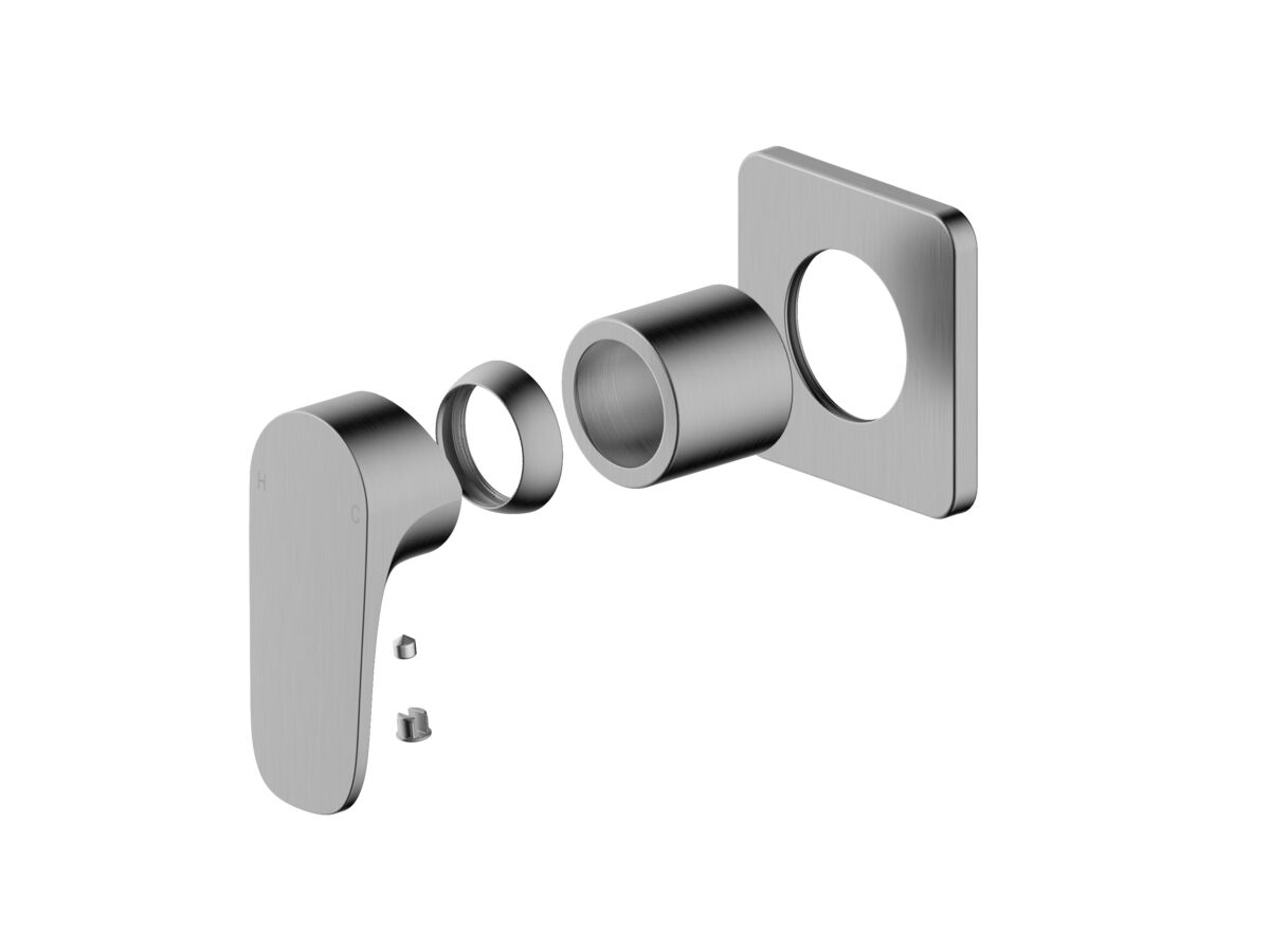 reece Mizu Silk Shower Mixer Tap Trimset Brushed Gunmetal Lead Free