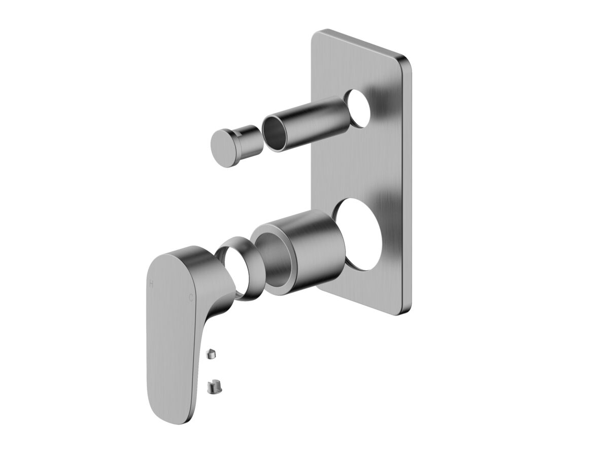 reece Mizu Silk Shower Mixer Tap with Diverter Trimset Brushed Gunmetal (New)