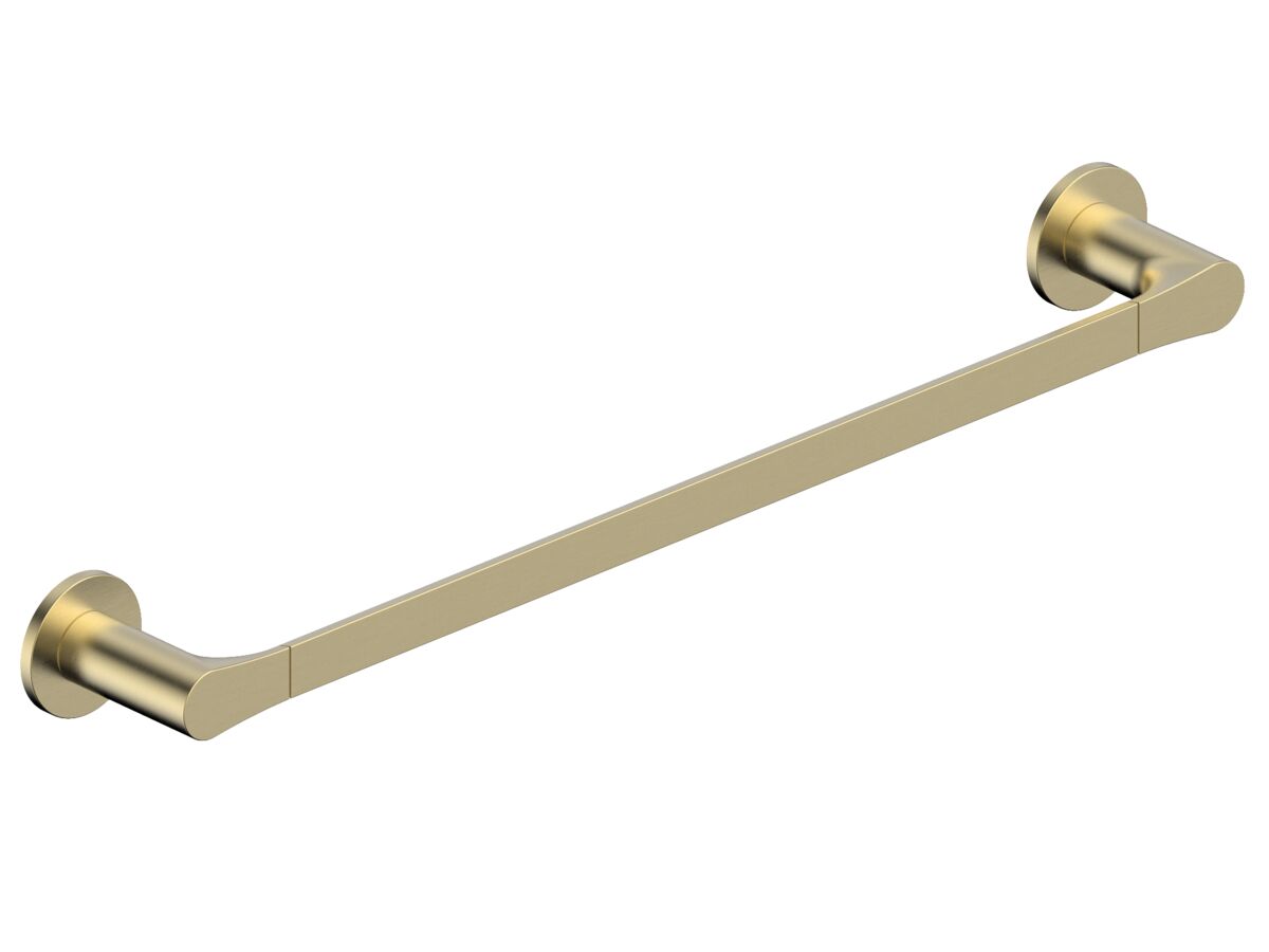 reece Mizu Silk Single Towel Rail 750mm Brushed Brass