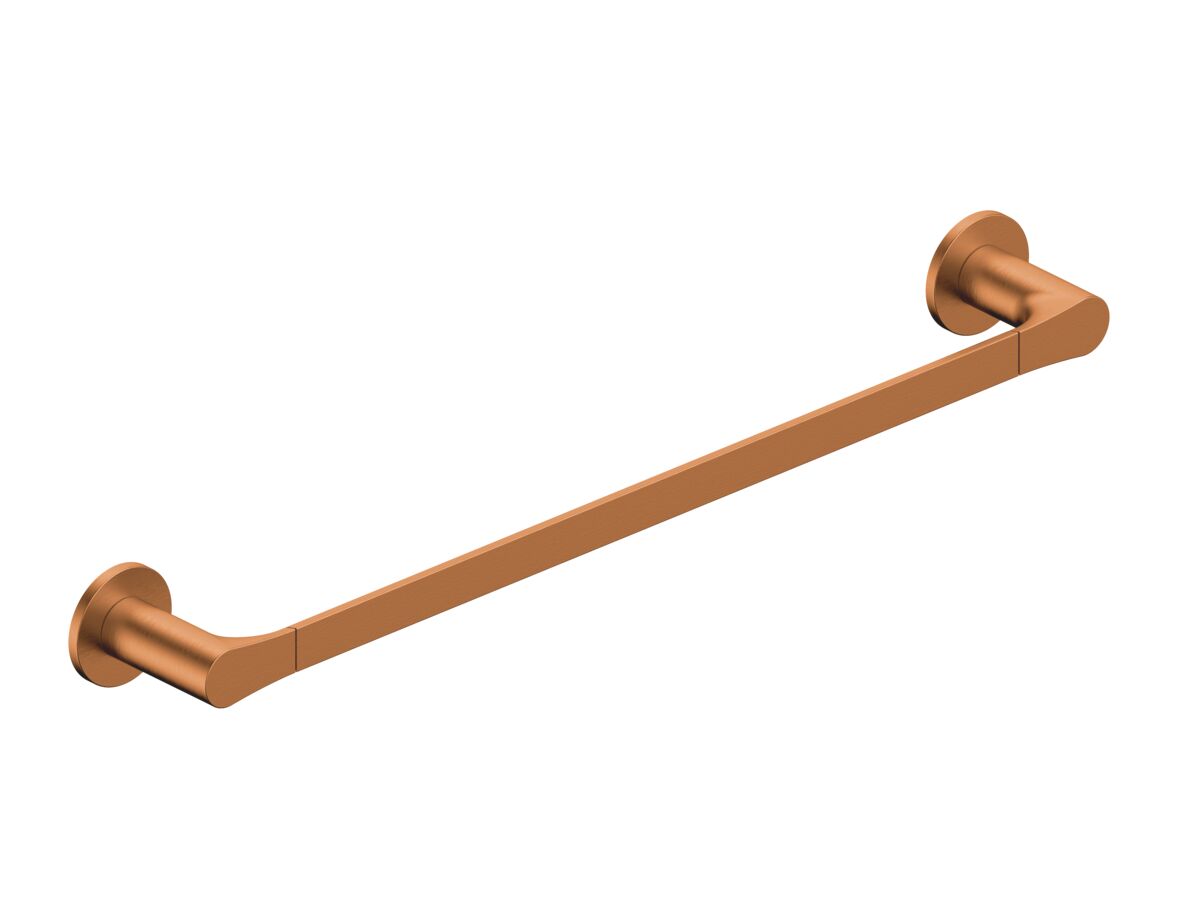 reece Mizu Silk Single Towel Rail 750mm Brushed Bronze