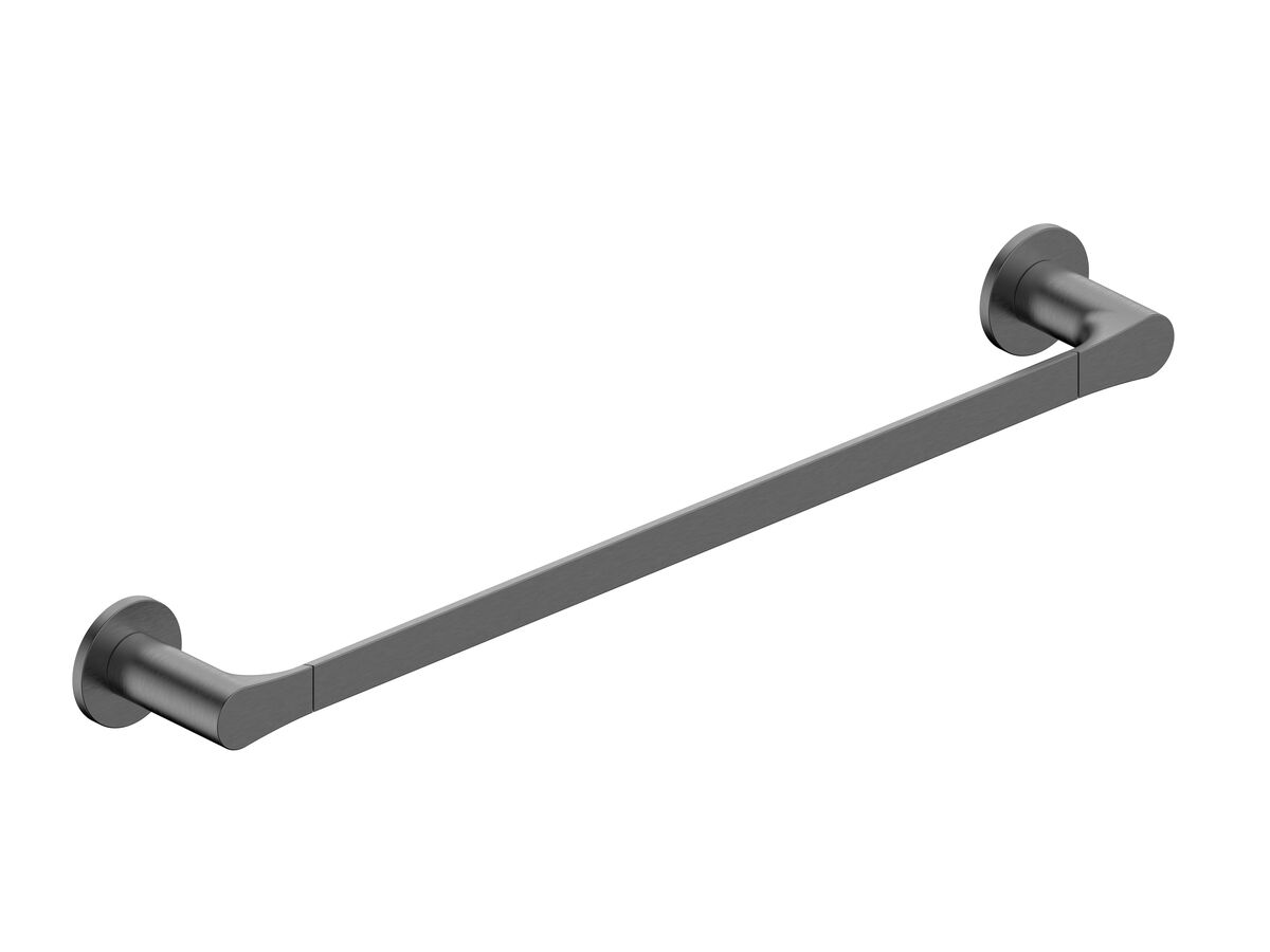 reece Mizu Silk Single Towel Rail 750mm Brushed Gunmetal