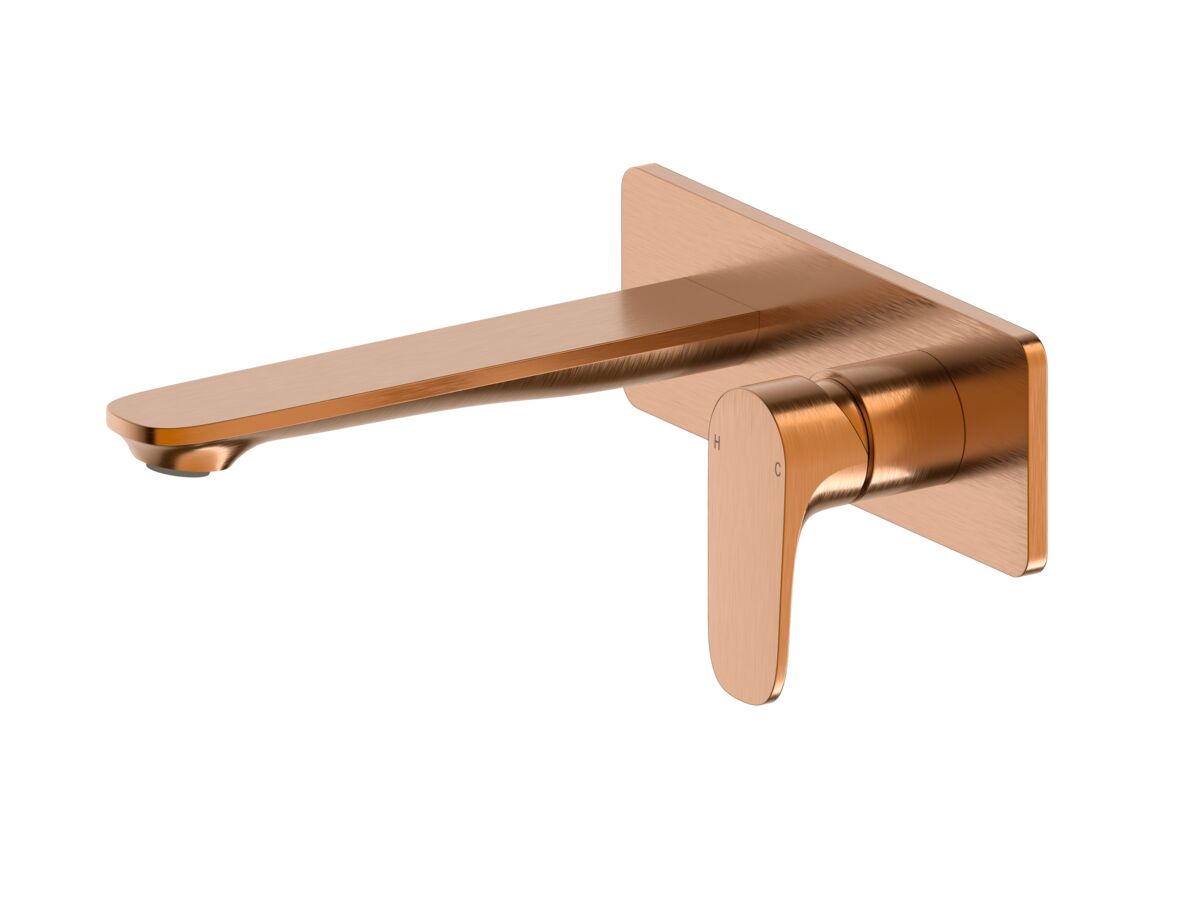 Reece Mizu Silk Wall Basin/Bath Mixer Tap Set Trimset 188mm Brushed Bronze (6 Star) Lead Free