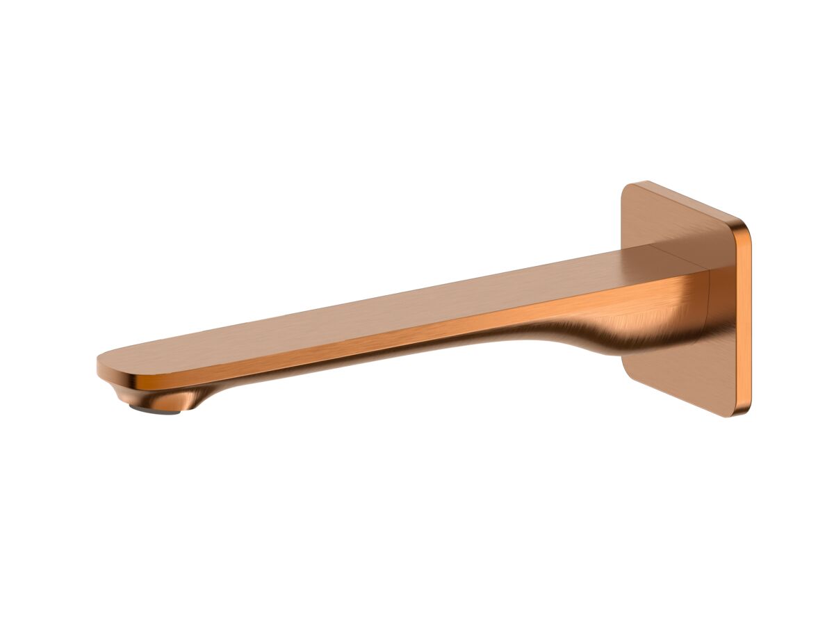 reece Mizu Silk Wall Basin/Bath Outlet 220mm Brushed Bronze (6 Star) Lead Free