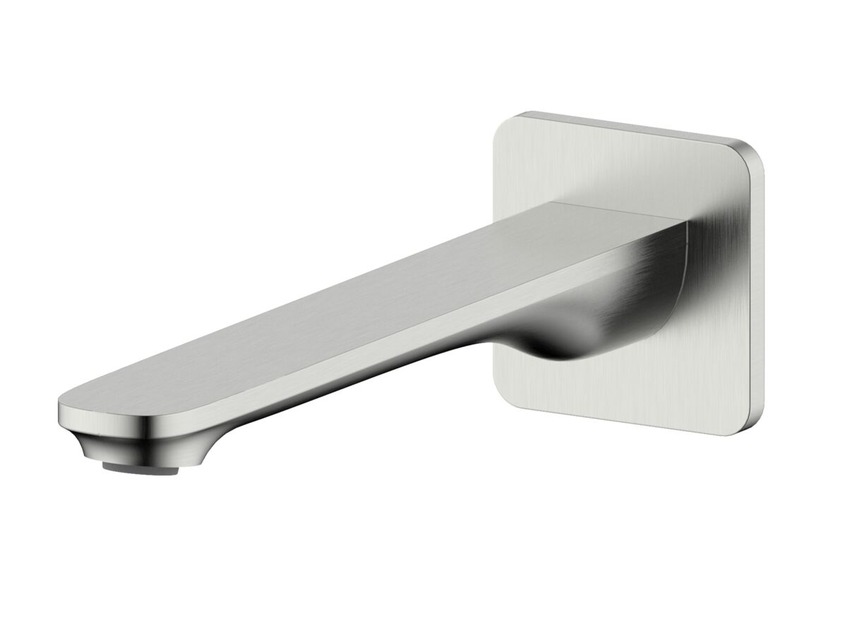 reece Mizu Silk Wall Basin/Bath Outlet 220mm Brushed Nickel (6 Star) Lead Free