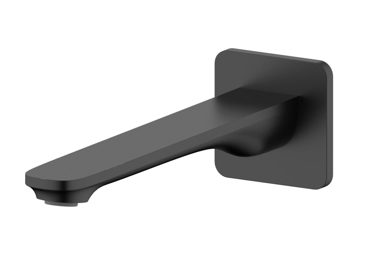 reece Mizu Silk Wall Basin/Bath Outlet 220mm Matte Black (6 Star) Lead Free