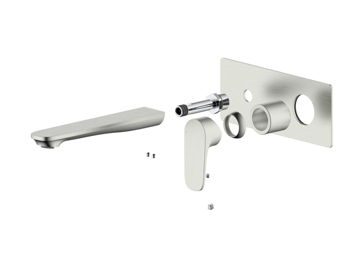 reece Mizu Silk Wall Basin Mixer Trimset Brushed Nickel (5 Star)