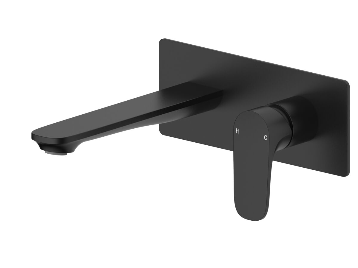Reece Mizu Silk Wall Basin Mixer Trimset Matte Black (5 Star)