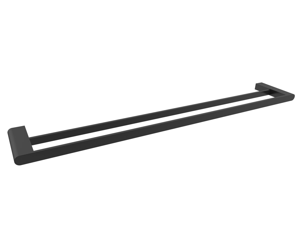 reece Mizu Soothe Double Towel Rail 750mm Matte Black