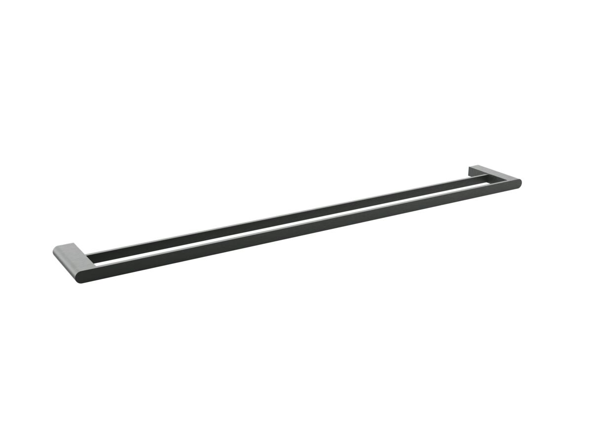 reece Mizu Soothe Double Towel Rail 900mm Brushed Gunmetal