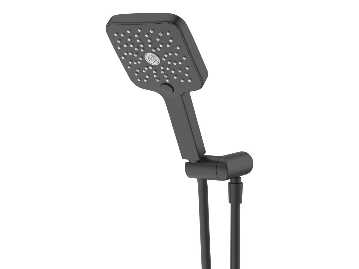 reece Mizu Soothe Handshower with Water Inlet Wall Bracket Matte Black (5 Star)