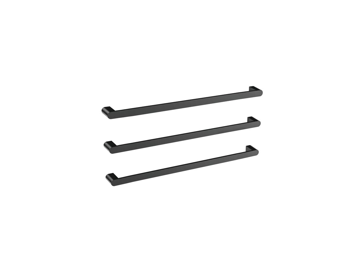 reece Mizu Soothe Heated Towel Rail 830mm (Triple Pack) Matte Black