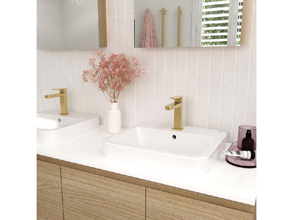 Reece Mizu Soothe MK2 Basin Mixer Brushed Brass (6 Star) Lead Free