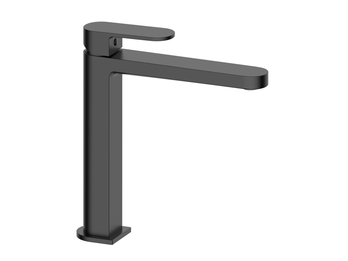 reece Mizu Soothe MK2 Medium Height Basin Mixer Matte Black (6 Star) Lead Free