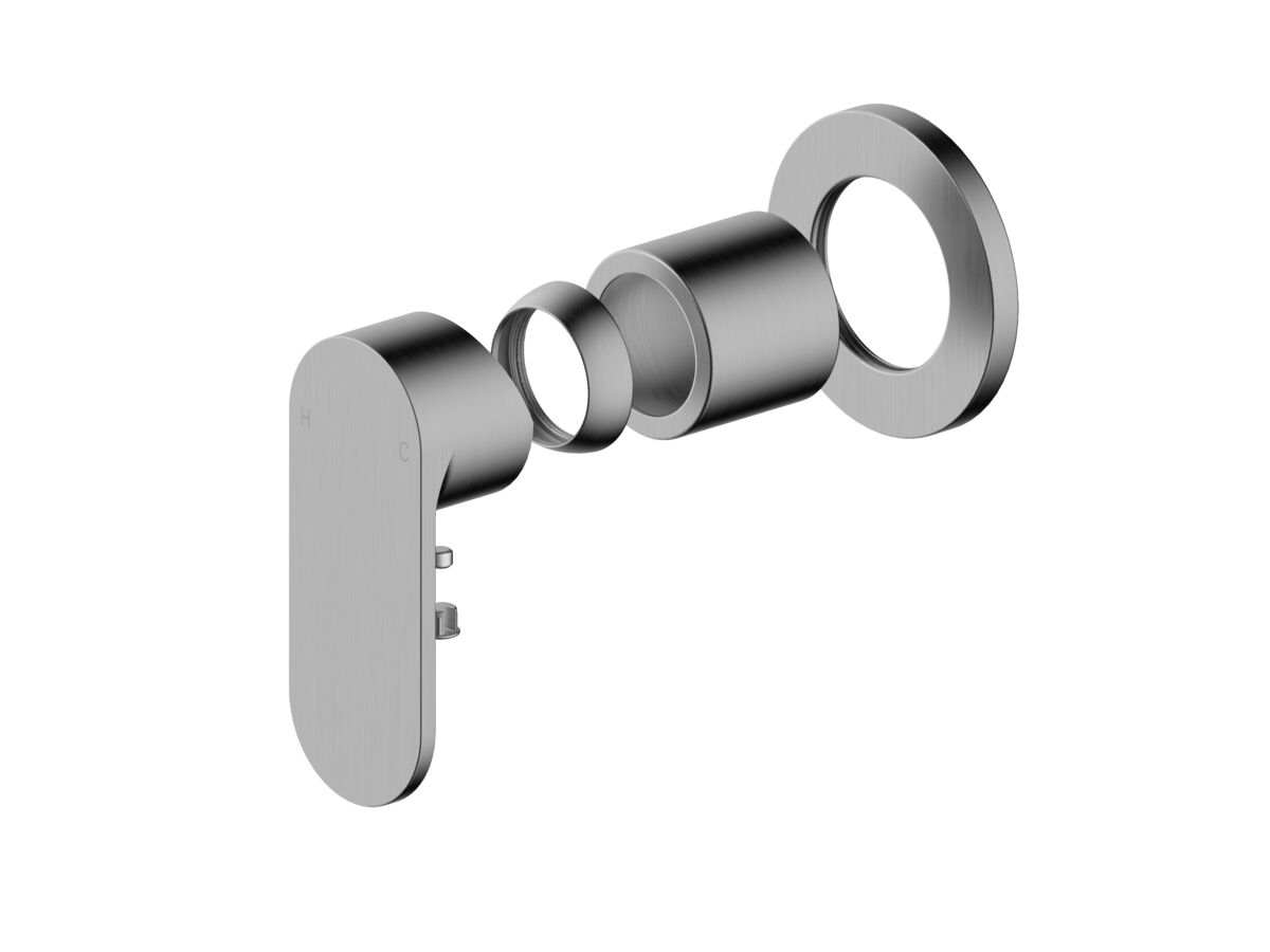 reece Mizu Soothe MK2 Shower Mixer Trimset Brushed Gunmetal Lead Free