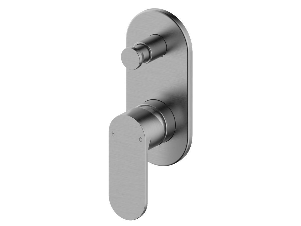 reece Mizu Soothe MK2 Shower Mixer with Diverter Kit Brushed Gunmetal