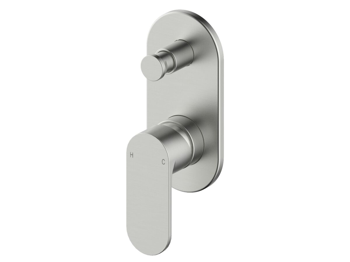 reece Mizu Soothe MK2 Shower Mixer with Diverter Kit Brushed Nickel