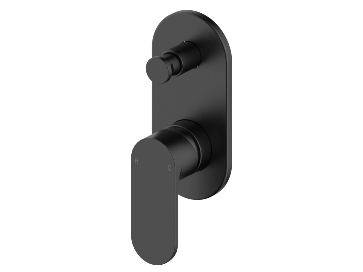 Reece Mizu Soothe MK2 Shower Mixer With Diverter Trimset Matte Black