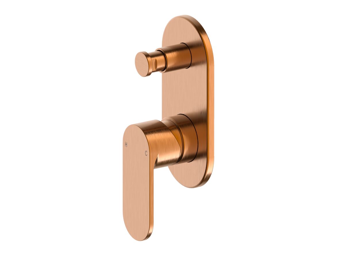 Reece Mizu Soothe MK2 Shower Mixer With Diverter Trimset Brushed Bronze