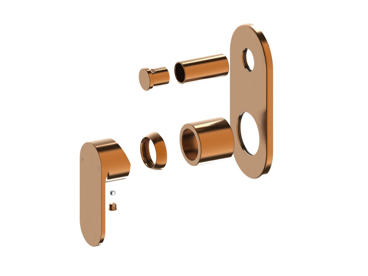 reece Mizu Soothe MK2 Shower Mixer with Diverter Trimset Brushed Bronze