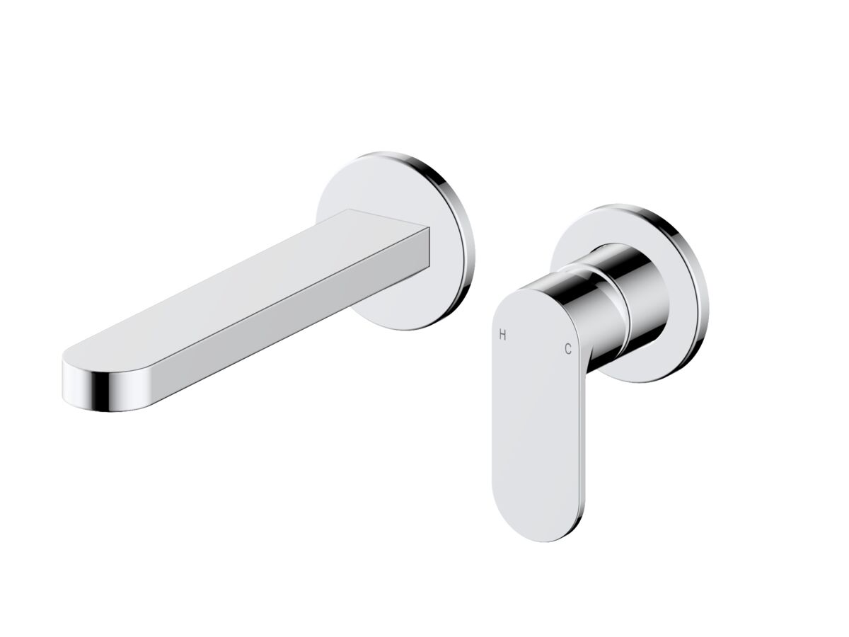 reece Mizu Soothe MK2 Wall Basin/Bath Mixer Set 2 Piece Kit Chrome (6 Star) Lead Free