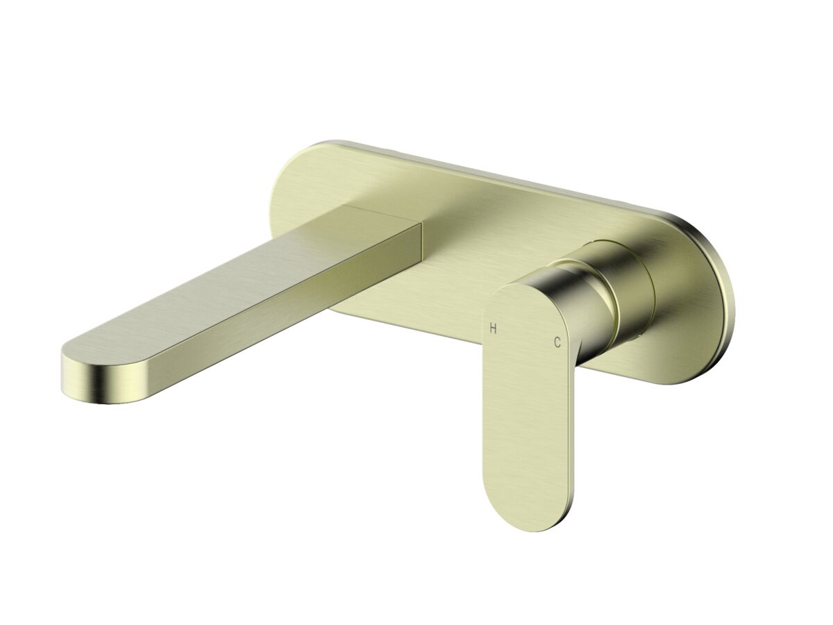 reece Mizu Soothe MK2 Wall Basin/Bath Mixer Set Kit Brushed Brass (6 Star) Lead Free