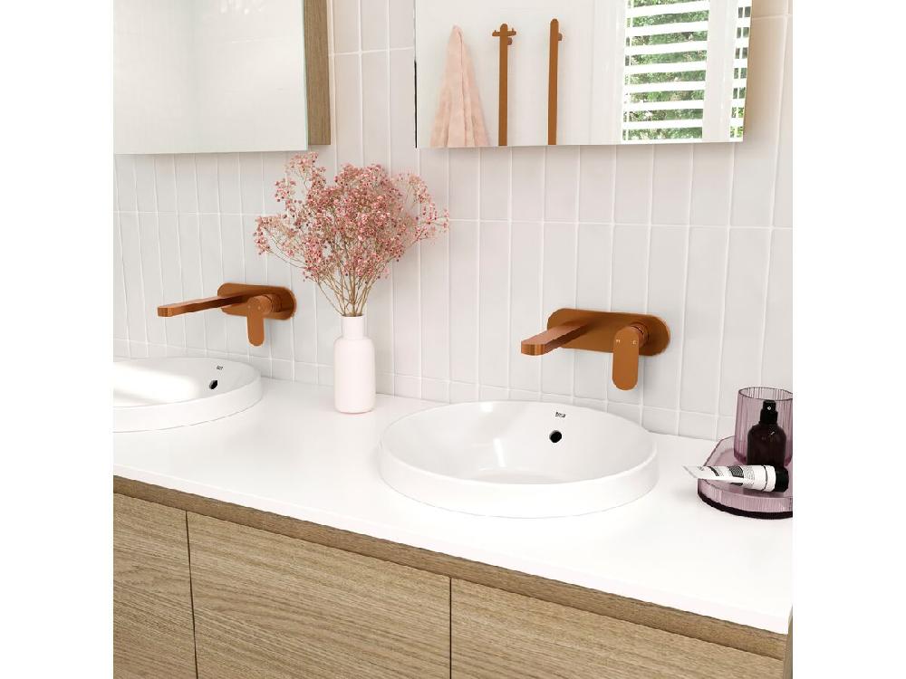 Reece Mizu Soothe MK2 Wall Basin/Bath Mixer Set Trimset Brushed Bronze (6 Star) Lead Free