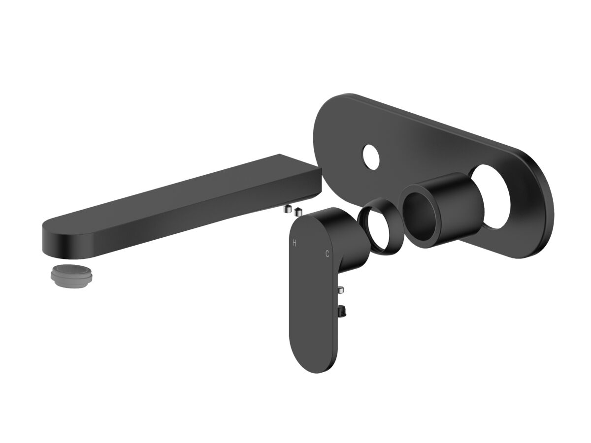 reece Mizu Soothe MK2 Wall Basin/Bath Mixer Set Trimset Matte Black (6 Star) Lead Free